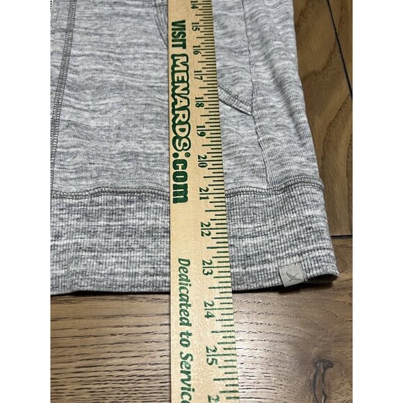 Eddie Bauer Full Zip Hoodie Sweatshirt Size XS Gray Athleisure Preppy Loungewear - Picture 9 of 13